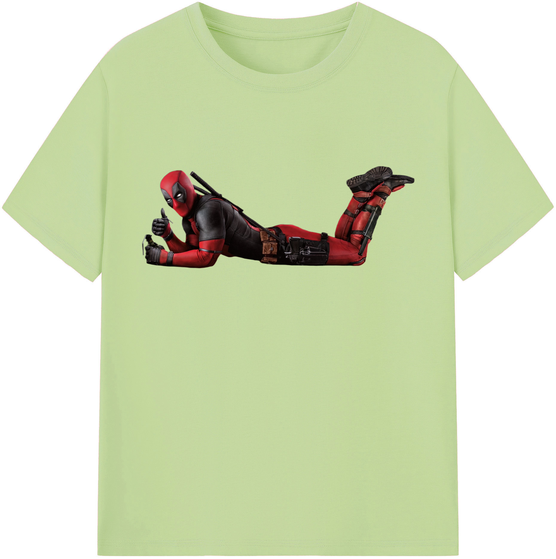 （画像用） Deadpool デッドプール 綿100％半袖Tシャツ（フロントプリント）